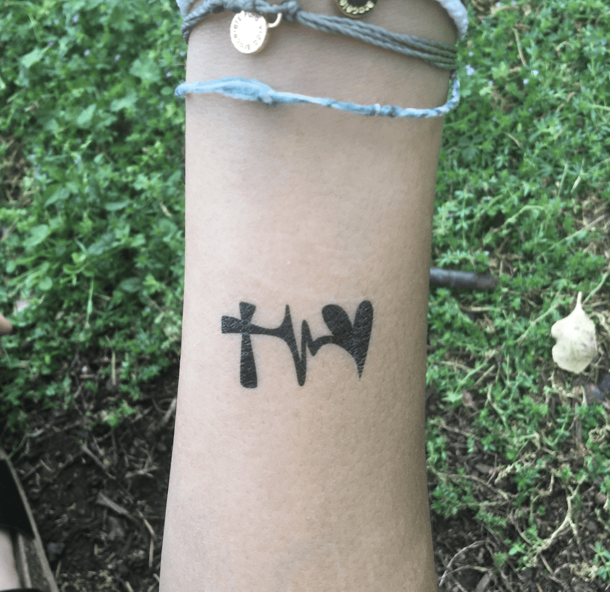 Faith Hope Love (Symbol) Temporary Tattoo - Faith Hope Love (Symbol)  Manifestation Tattoo – Conscious Ink
