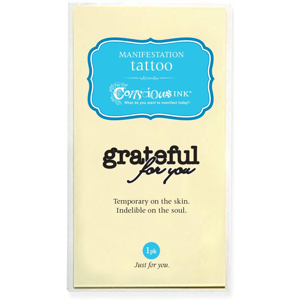 Grateful for you Mini 1-Packs for Essential Workers! Temporary Tattoos Conscious Ink