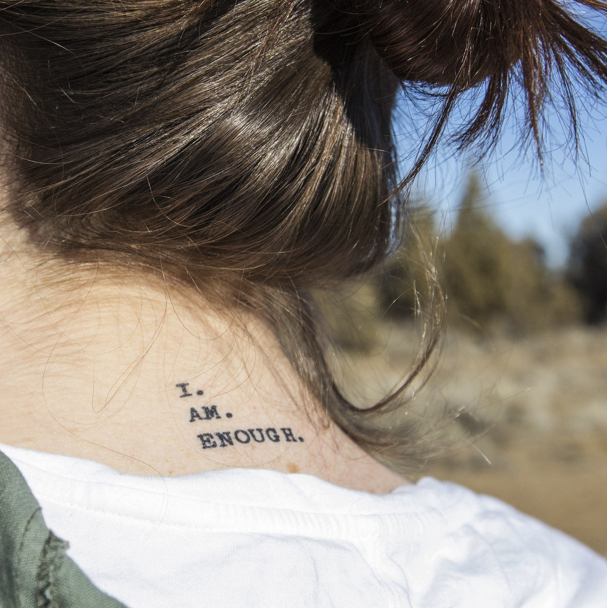 I Am Enough - Temporary Tattoo Magic