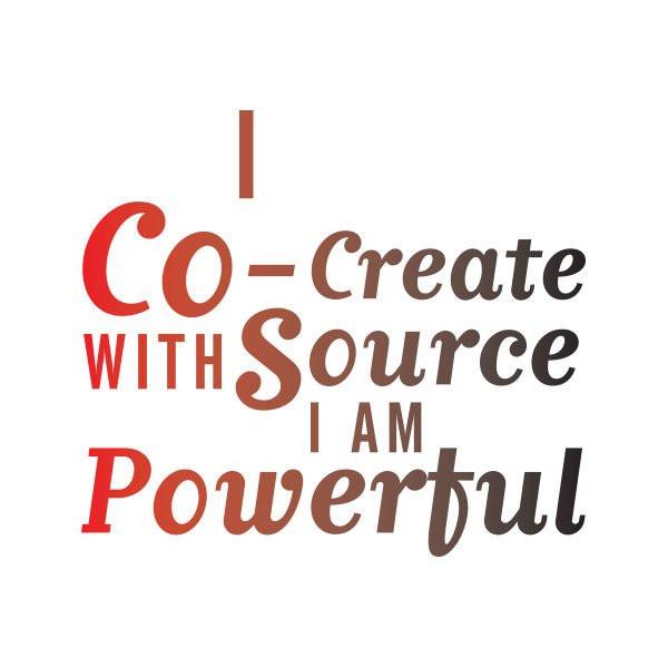 I CO-CREATE WITH SOURCE I AM POWERFUL Manifestation Tattoo (ANTIDOTE FOR: SEXUAL ORGAN ISSUES: COLOR: RED/BLACK) Temporary Tattoos Conscious Ink