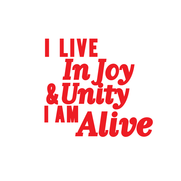 I live In Joy and Unity I Am ALIVE Manifestation Tattoo (ANTIDOTE FOR: DEPRESSION. COLOR: RED) Temporary Tattoos Conscious Ink