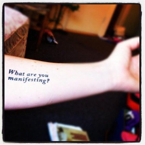 What are you manifesting? Manifestation Tattoo Temporary Tattoos Conscious Ink