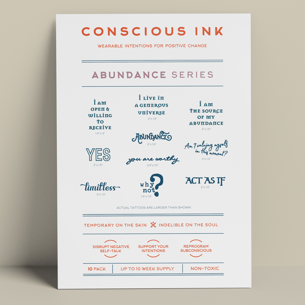 Abundance Mindset with Conscious Ink’s Abundance Starter Kit: Shifting from Scarcity to Soul-Full Living