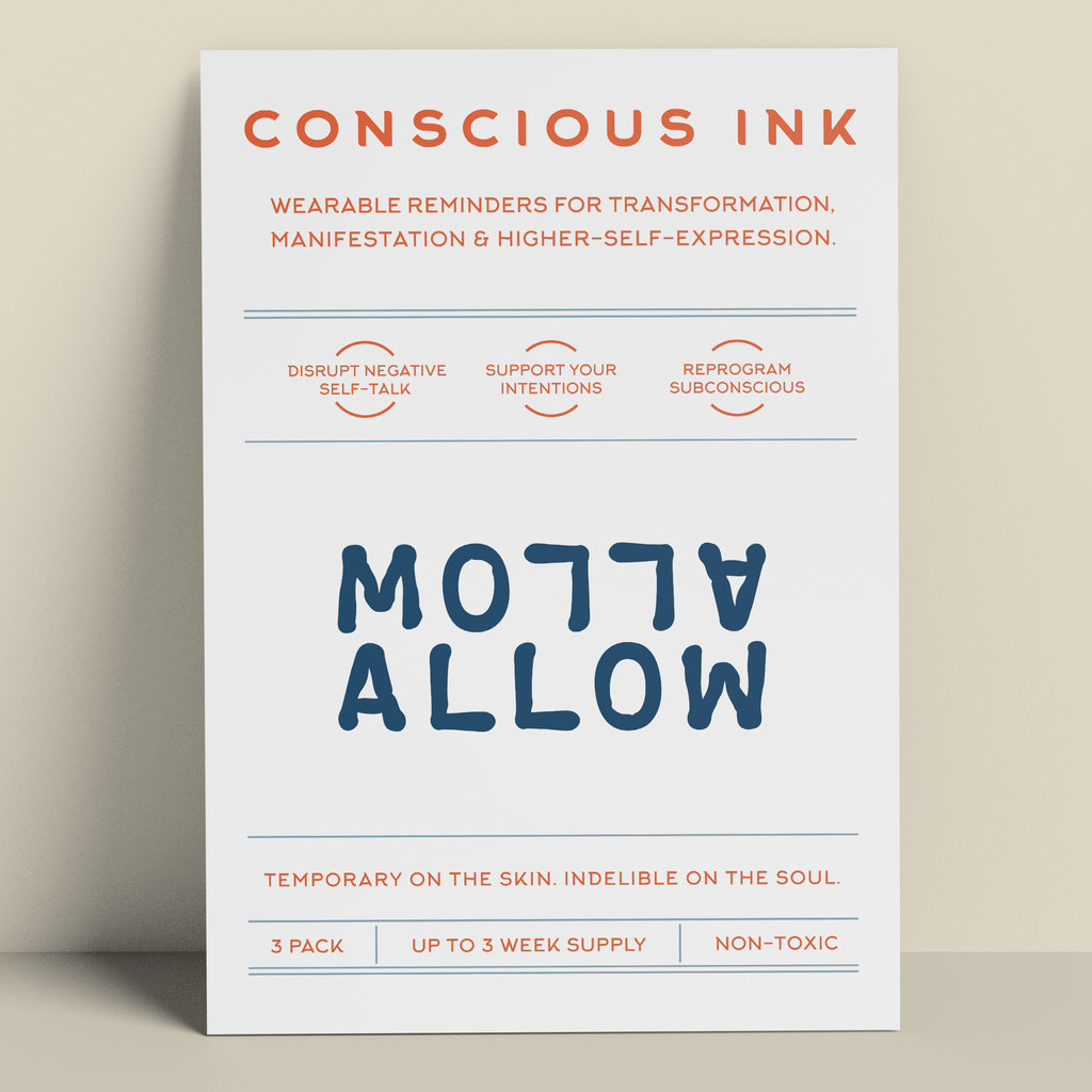 Allow Allow Manifestation Tattoo Temporary Tattoos Conscious Ink 