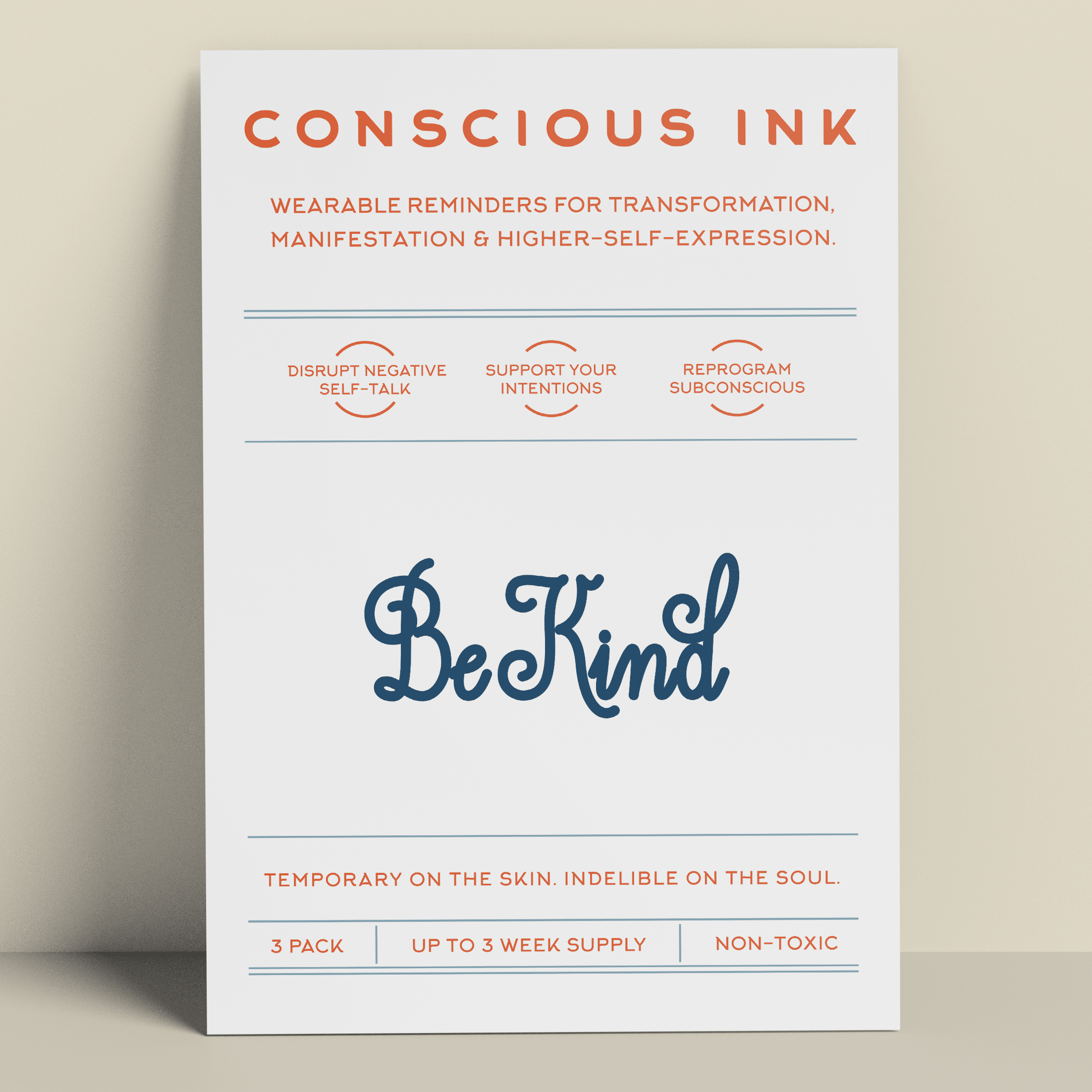Be Kind (Script) Temporary Tattoo - Be Kind (Script) Manifestation ...