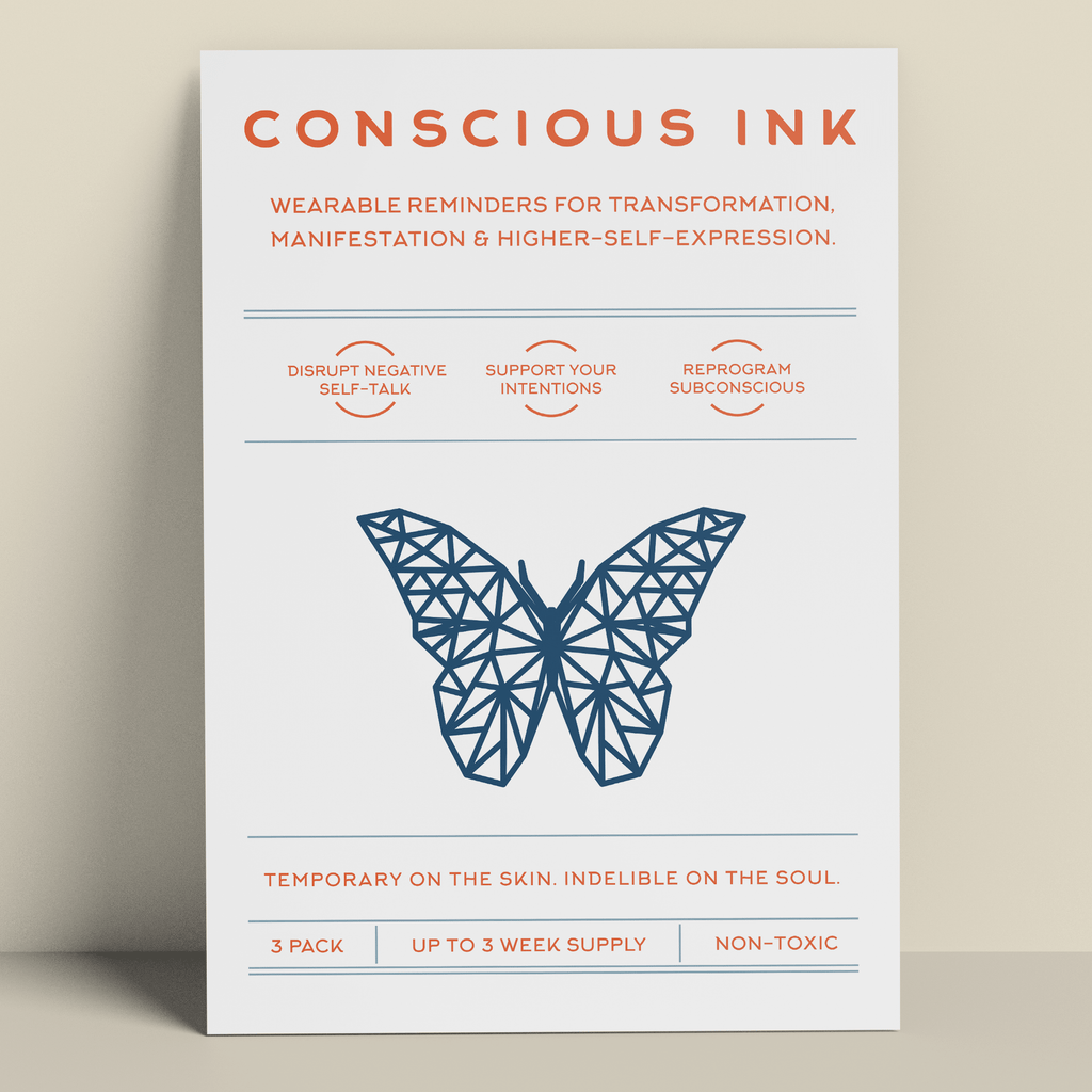 Butterfly Manifestation Tattoo Temporary Tattoos Conscious Ink 