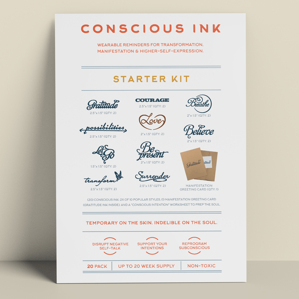 Starter Kit: Begin Your Conscious Ink Journey - Save 38%