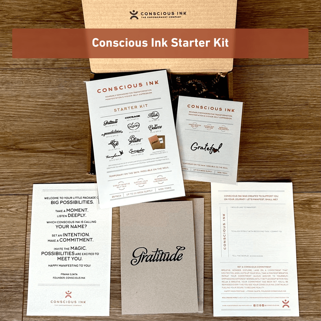 Conscious Ink Starter Kit (Save 38%) Temporary Tattoos Pack Conscious Ink 