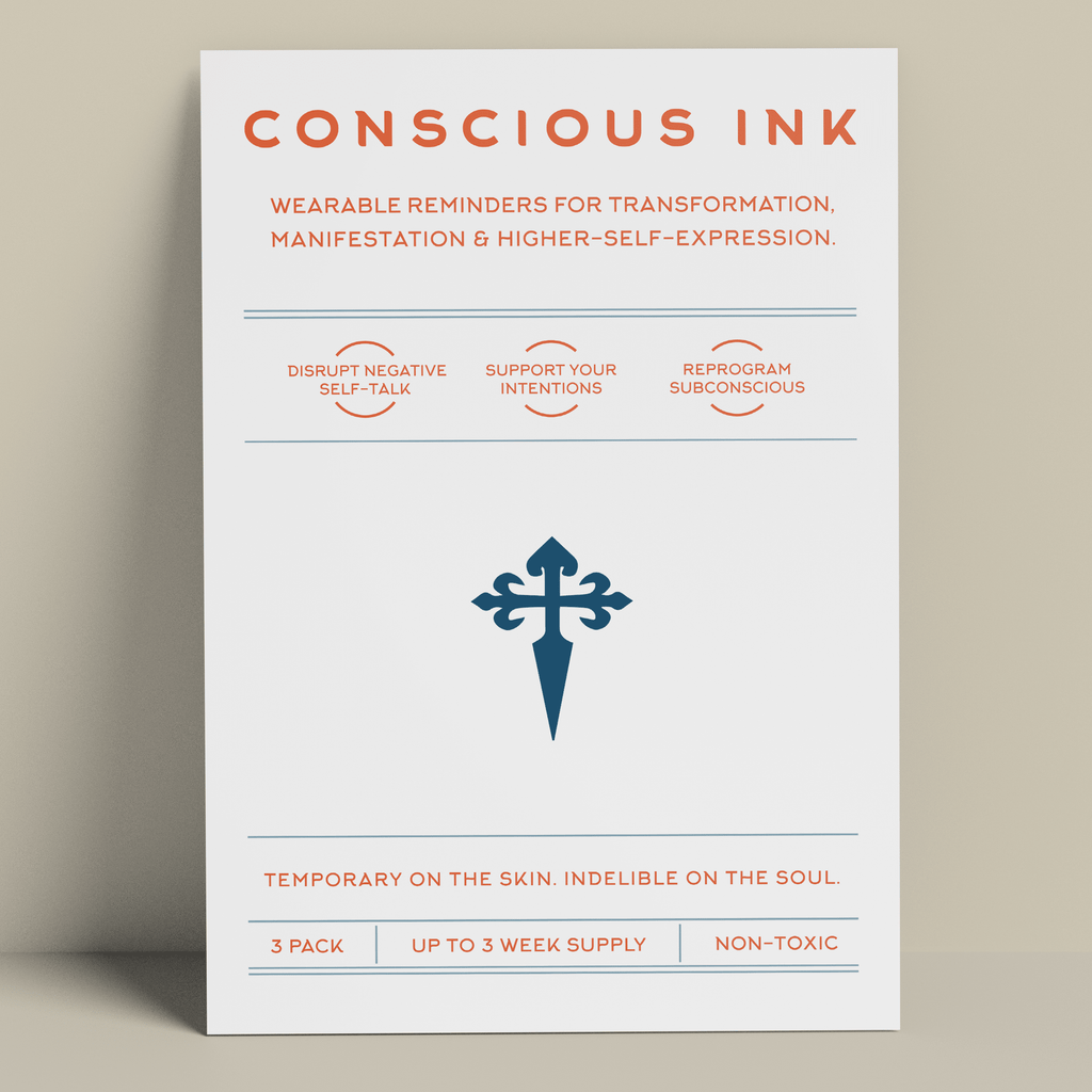 Cross of Saint James Manifestation Tattoo Temporary Tattoos Conscious Ink 