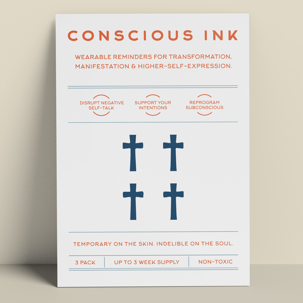 Crosses Manifestation Tattoo Temporary Tattoos Conscious Ink 