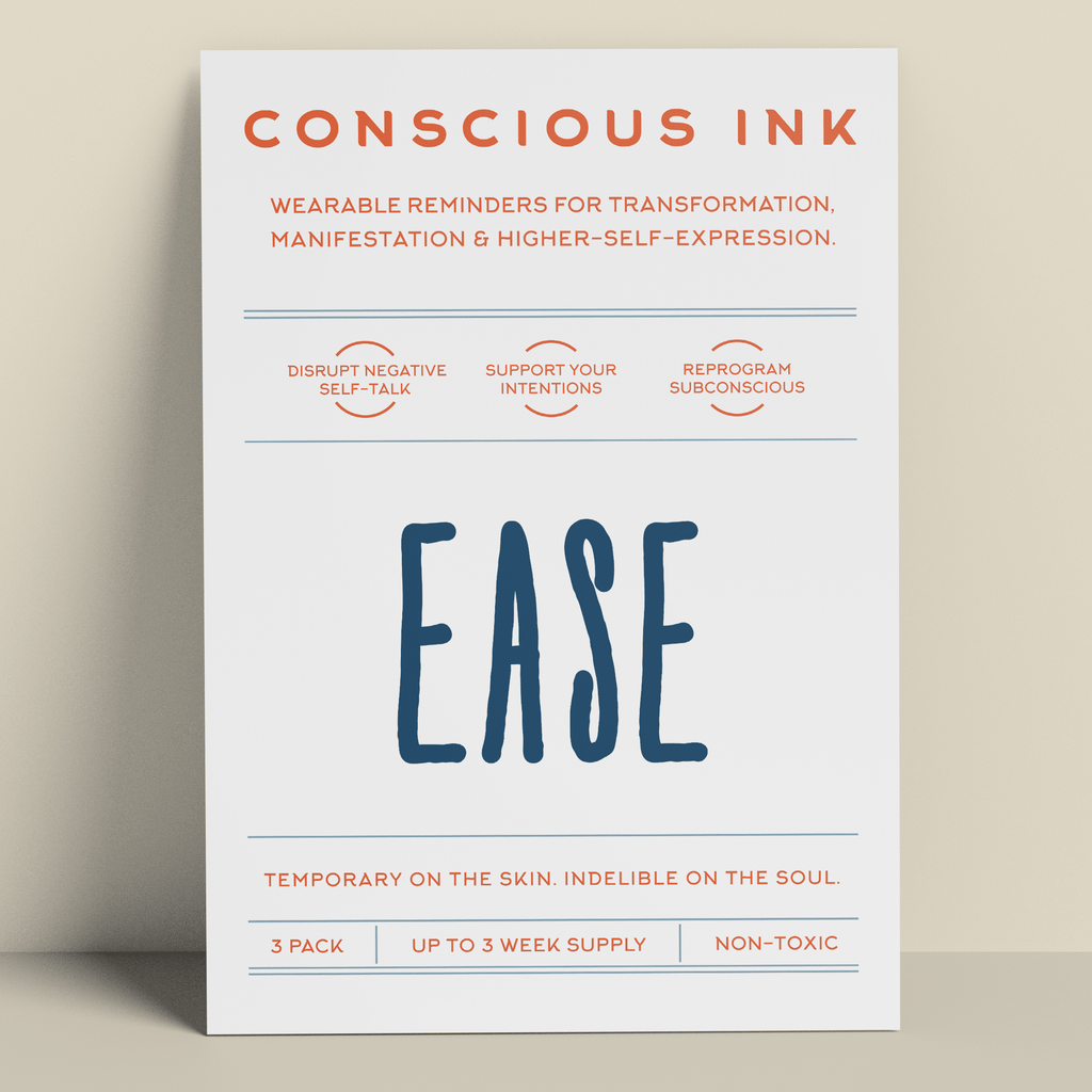 EASE Manifestation Tattoo Temporary Tattoos Conscious Ink 