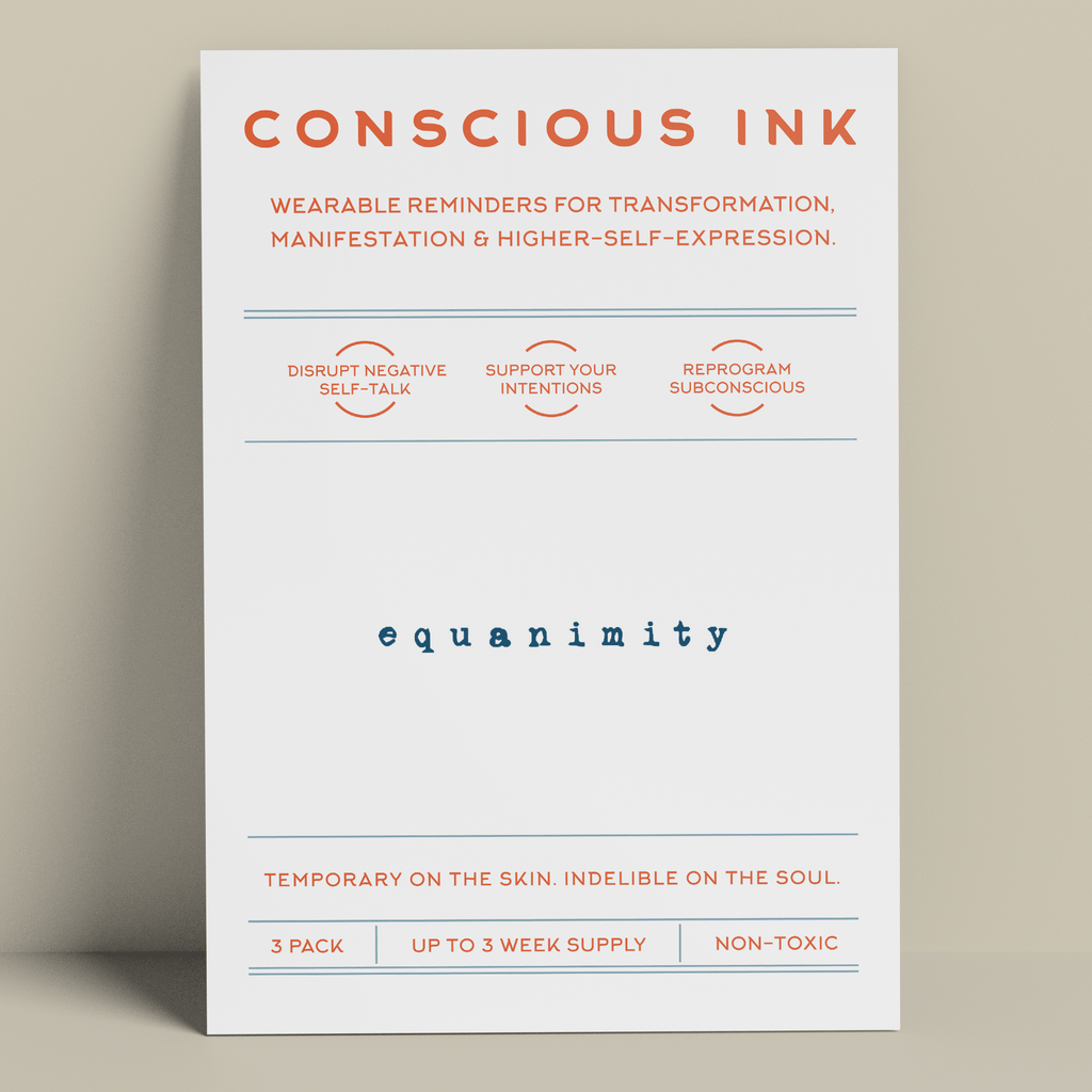 equanimity Manifestation Tattoo Temporary Tattoos Conscious Ink 