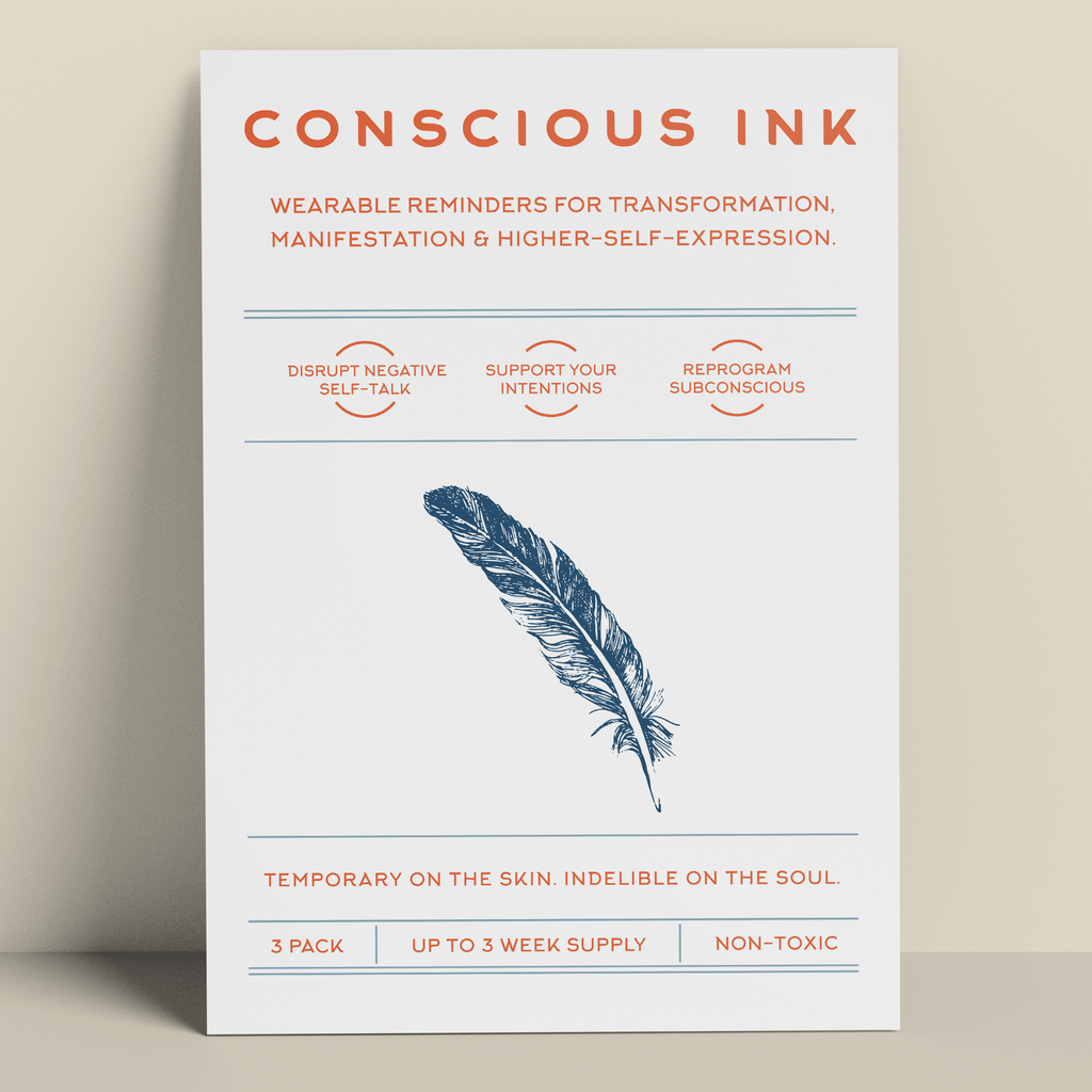 Feather Temporary Tattoos Conscious Ink 