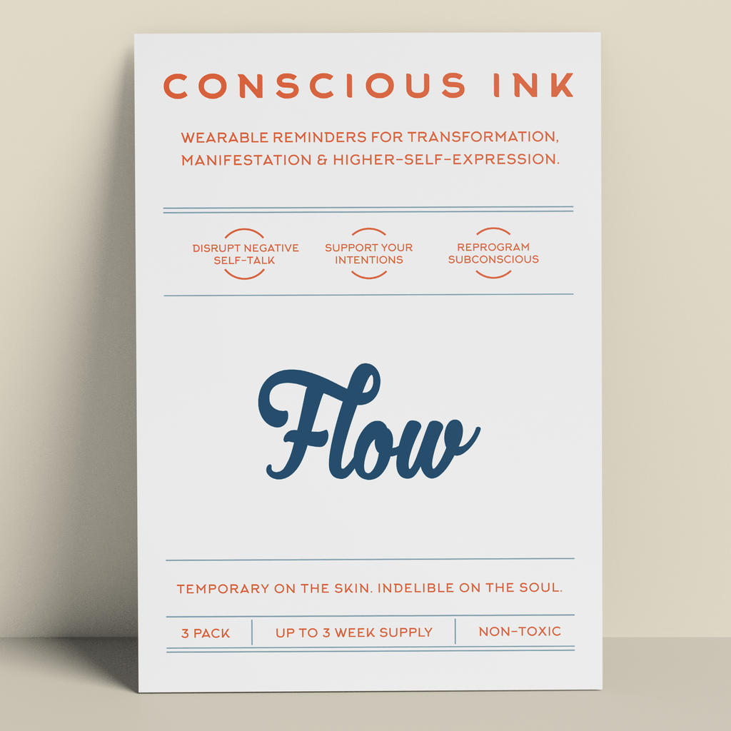 Flow Manifestation Tattoo Temporary Tattoos Conscious Ink 
