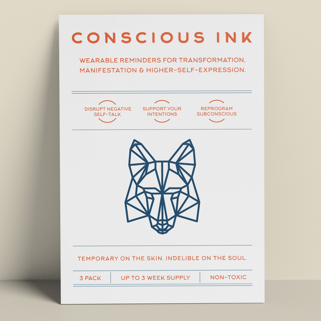 Fox Manifestation Tattoo Temporary Tattoos Conscious Ink 