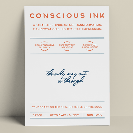 FREE “The Only Way Out Is Through” 3-Pack Conscious Ink 
