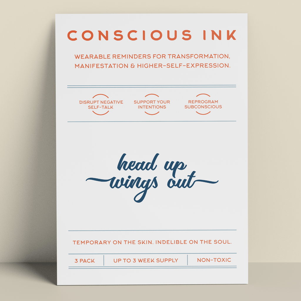 Head Up Wings Out Manifest Sweatshirt + Ink Apparel & Accessories Conscious Ink 