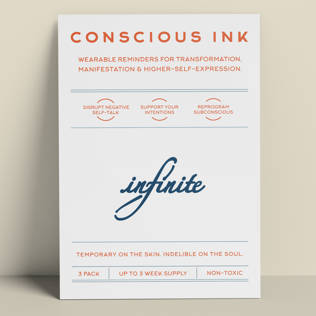 Infinite Manifestation Tattoo Temporary Tattoos Conscious Ink 