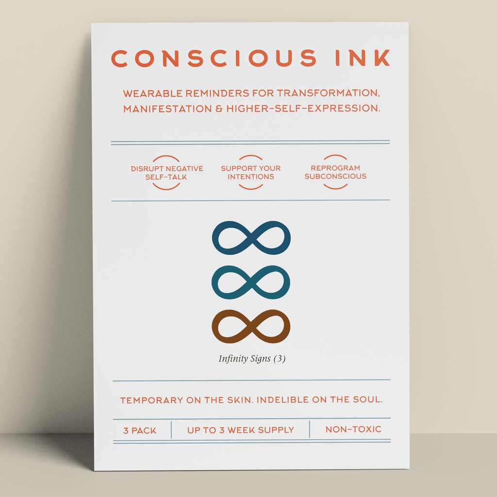 Infinity Temporary Tattoo (3 pack) Temporary Tattoos Conscious Ink 