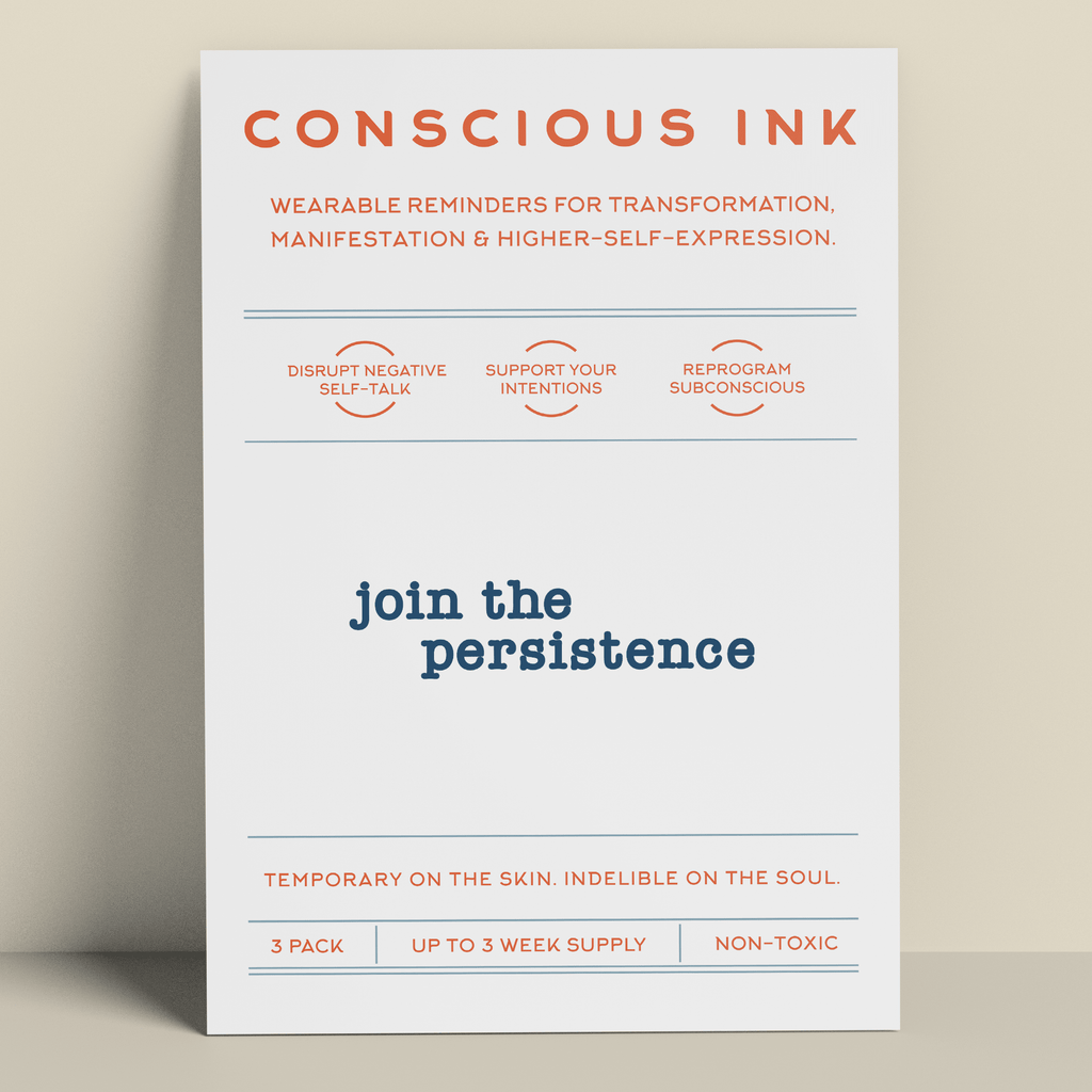 Join The Persistence Manifestation Tattoo Temporary Tattoos Conscious Ink 