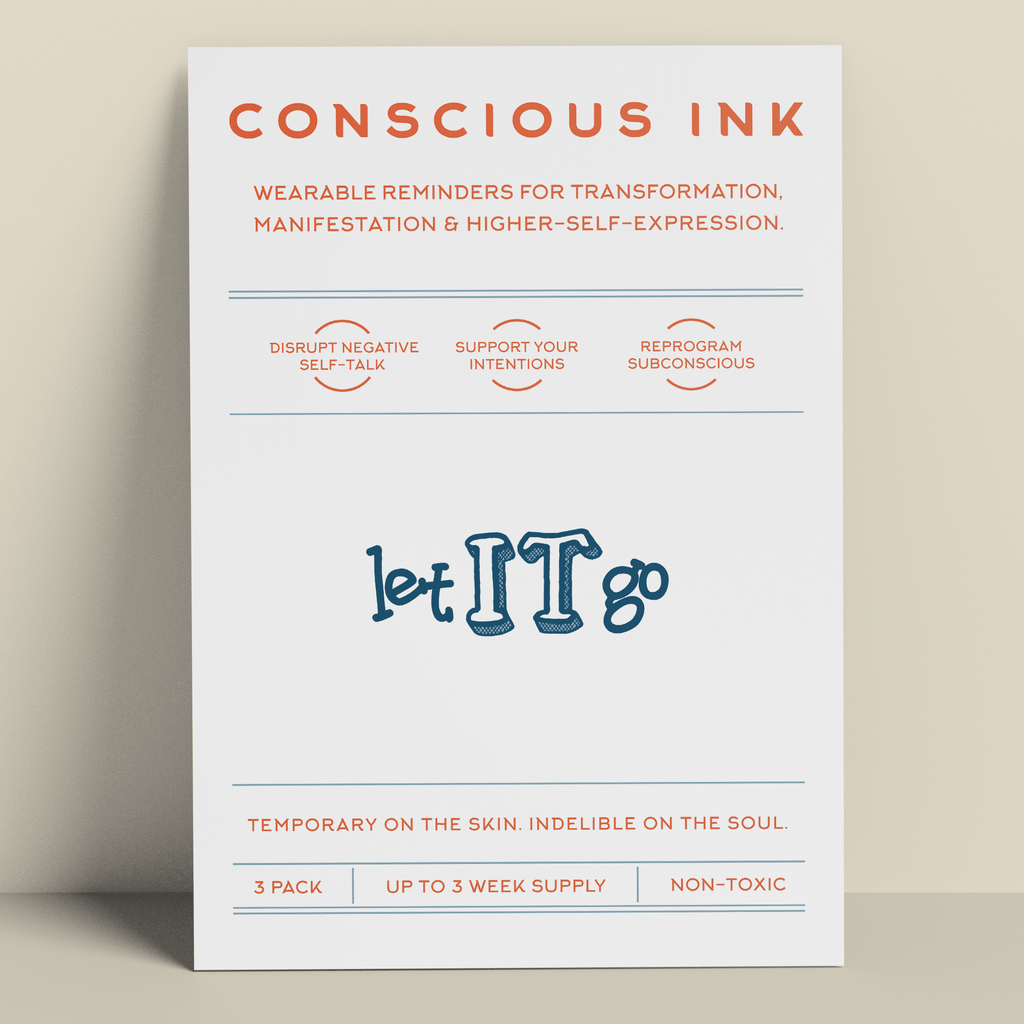 Let it Go Manifestation Tattoo Temporary Tattoos Conscious Ink 