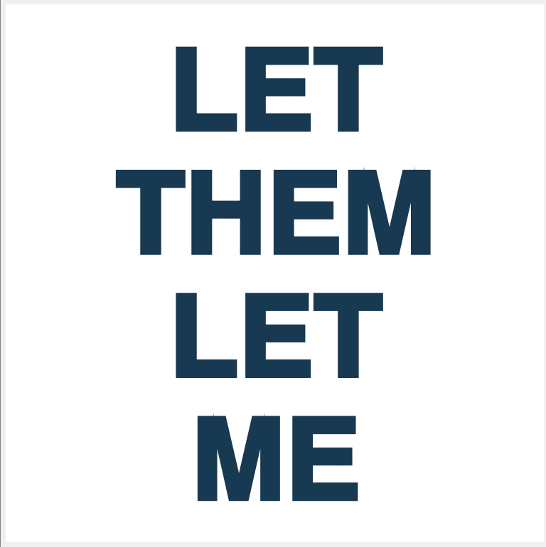 Let Them Let Me Manifestation Tattoo Temporary Tattoos Conscious Ink 