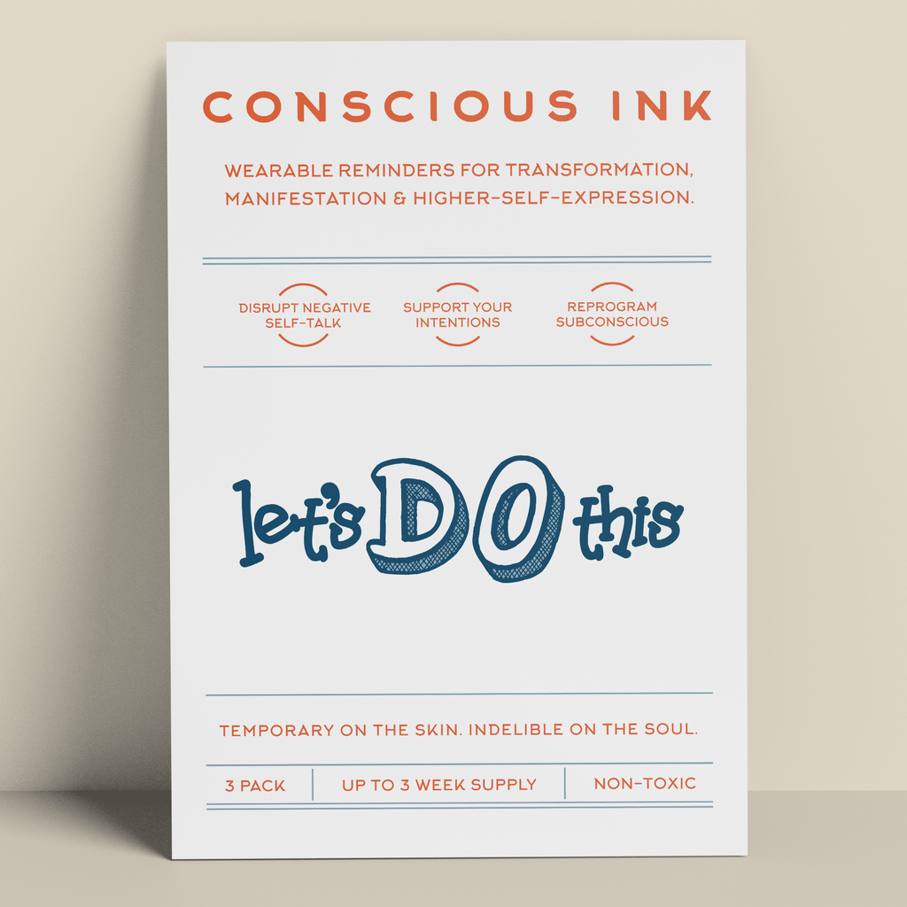 Let's DO This Manifestation Tattoo (bold) Temporary Tattoos Conscious Ink 