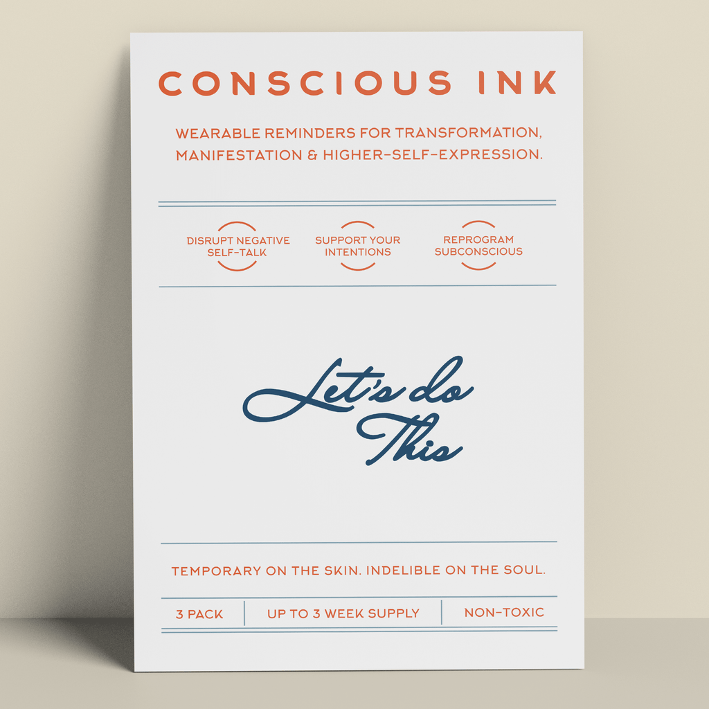 Let's Do This Manifestation Tattoo Temporary Tattoos Conscious Ink 
