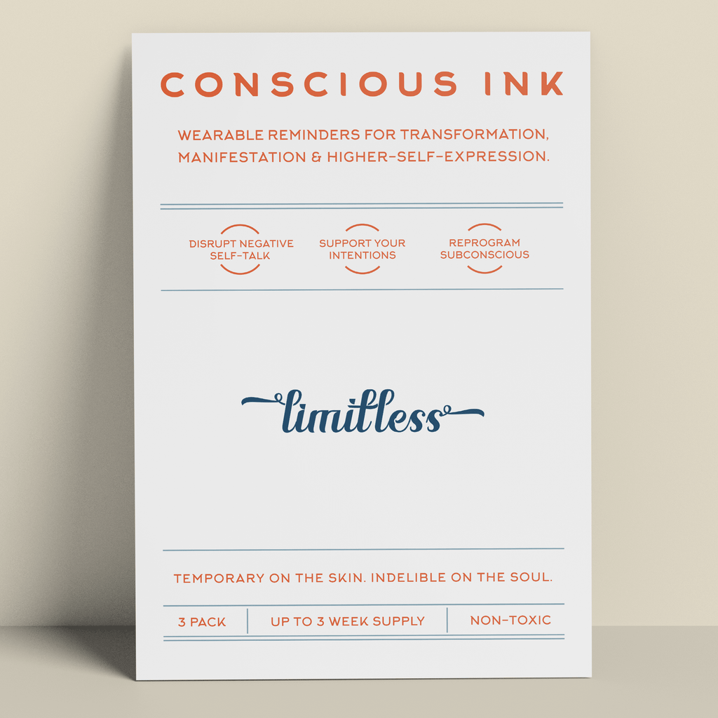 Limitless Manifestation Tattoo Temporary Tattoos Conscious Ink 
