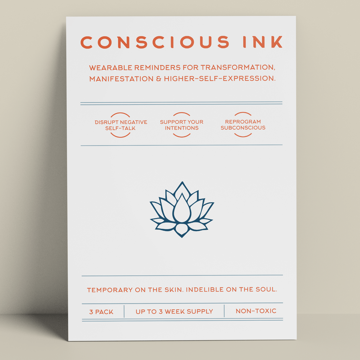 Lotus flower temporary tattoo