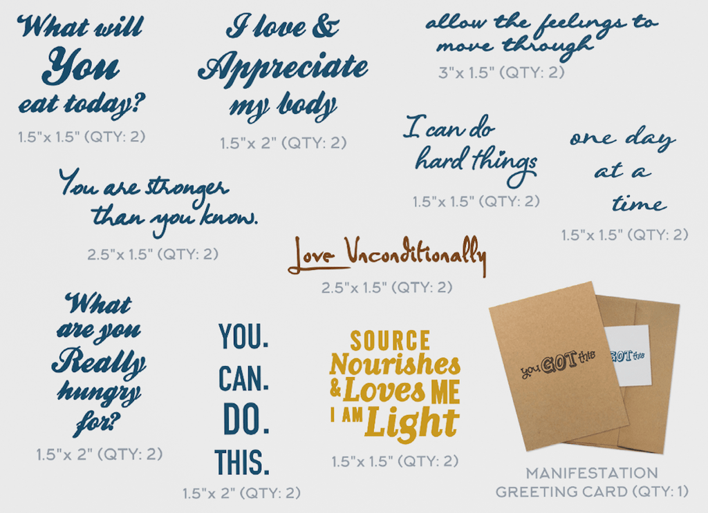 Love My Body Starter Kit (Save 38%) Temporary Tattoos Pack Conscious Ink 