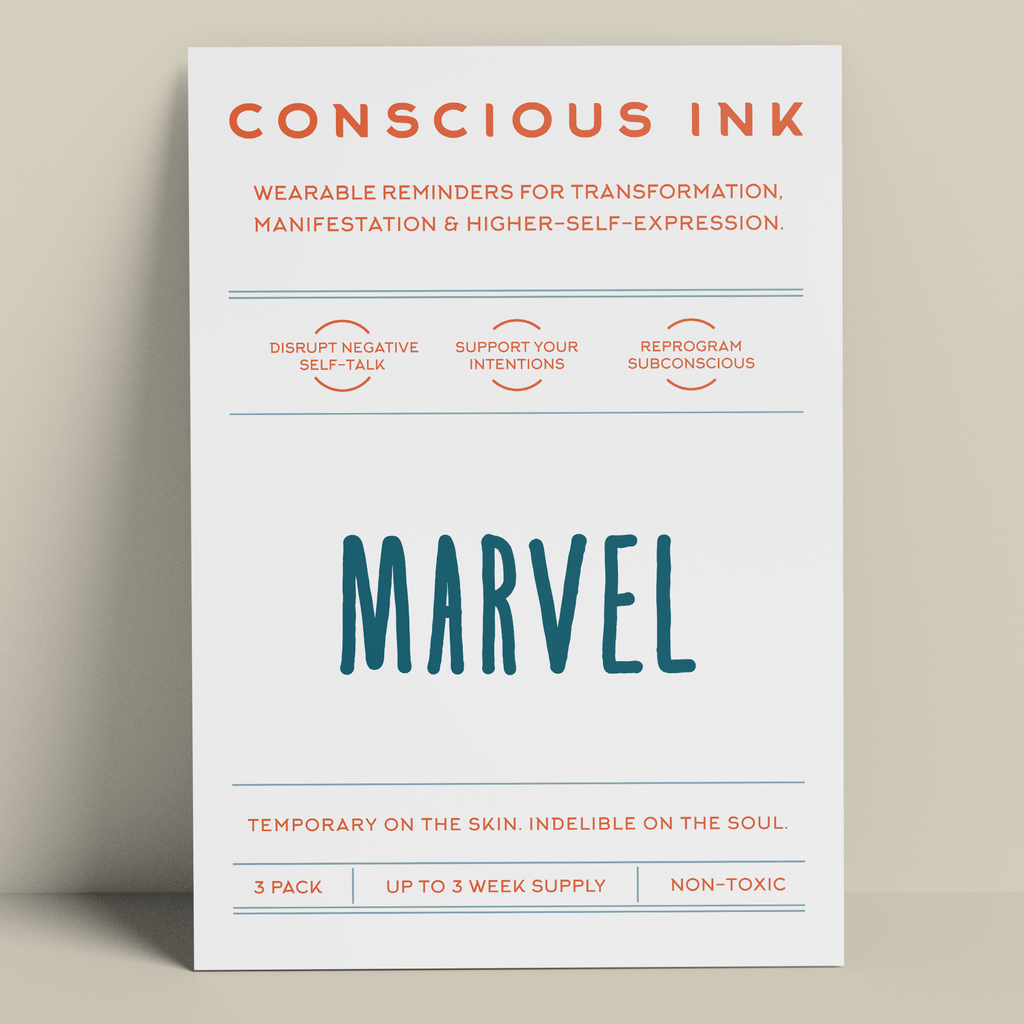 Marvel Manifestation Tattoo Temporary Tattoos Conscious Ink 