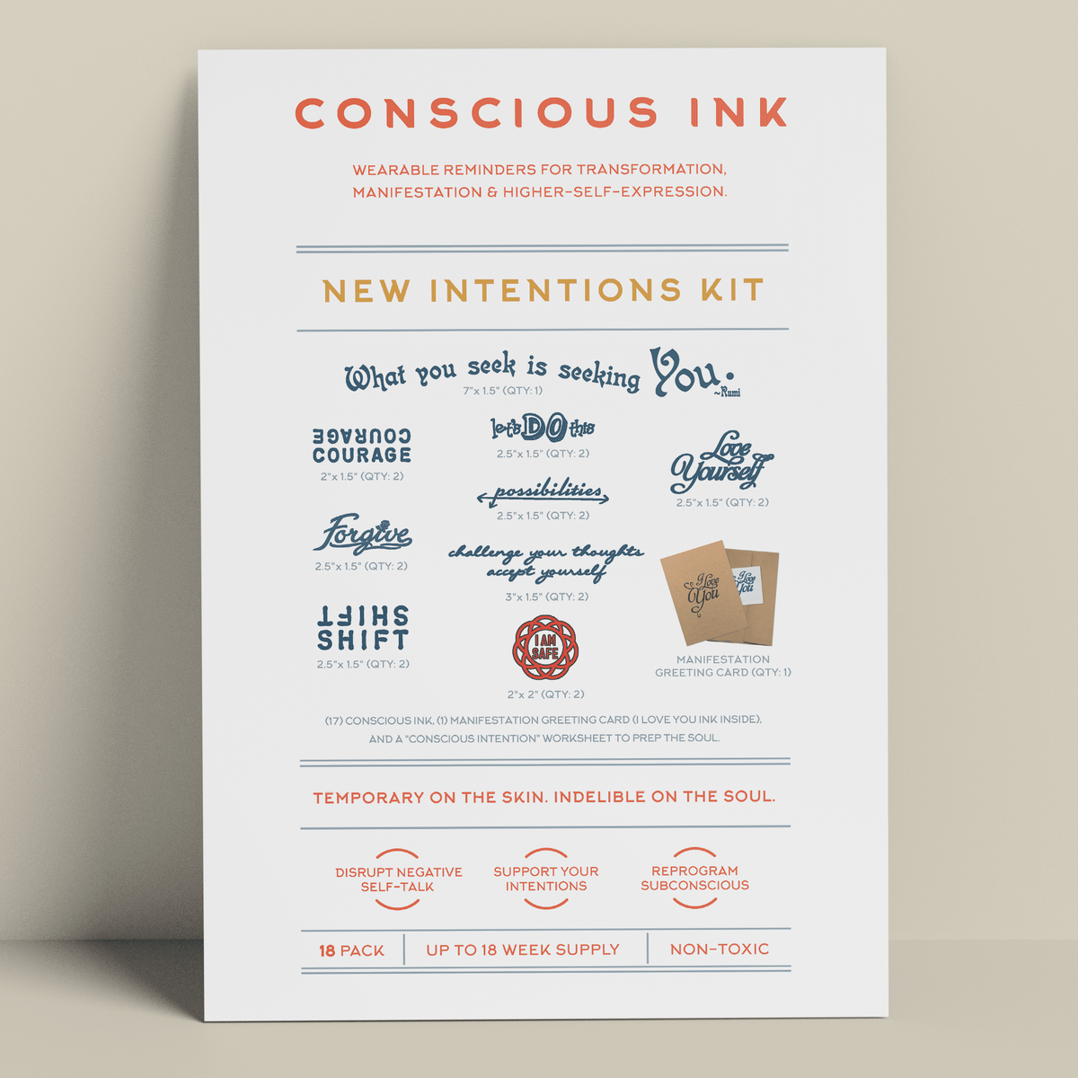 New Intentions Manifestation Kit - Save 15% – Conscious Ink