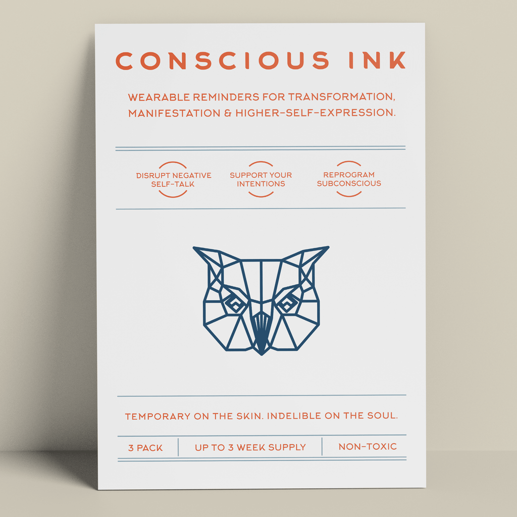 Owl Manifestation Tattoo Temporary Tattoos Conscious Ink 