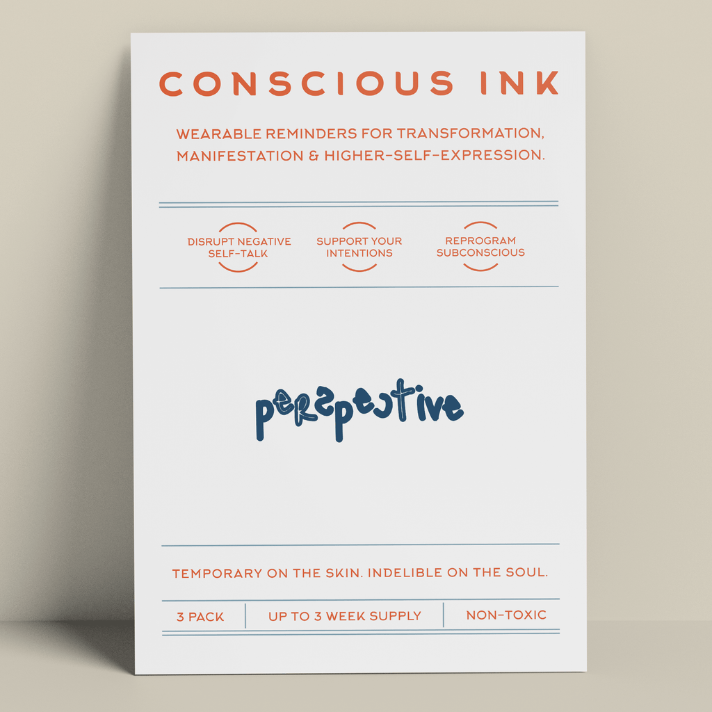 Perspective Manifestation Tattoo Temporary Tattoos Conscious Ink 