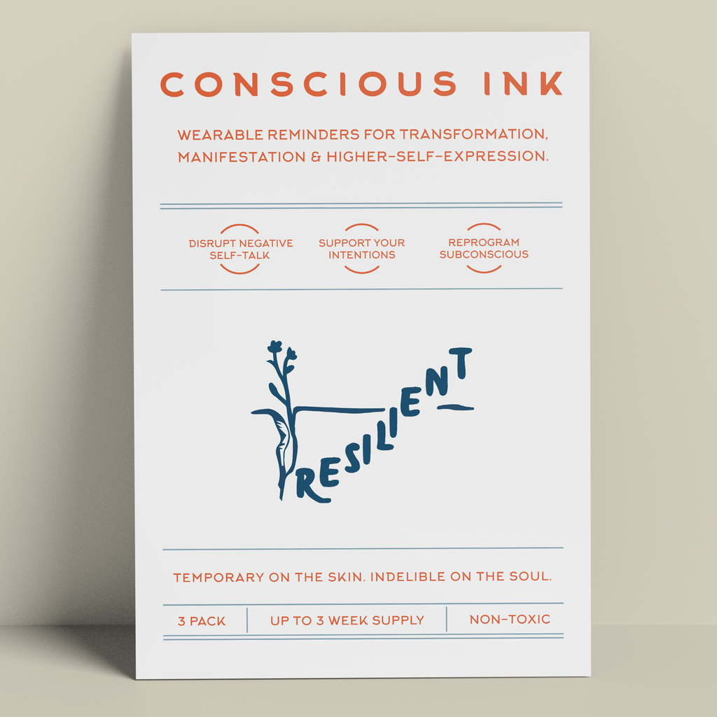 Resilient Manifestation Tattoo Temporary Tattoos Conscious Ink 