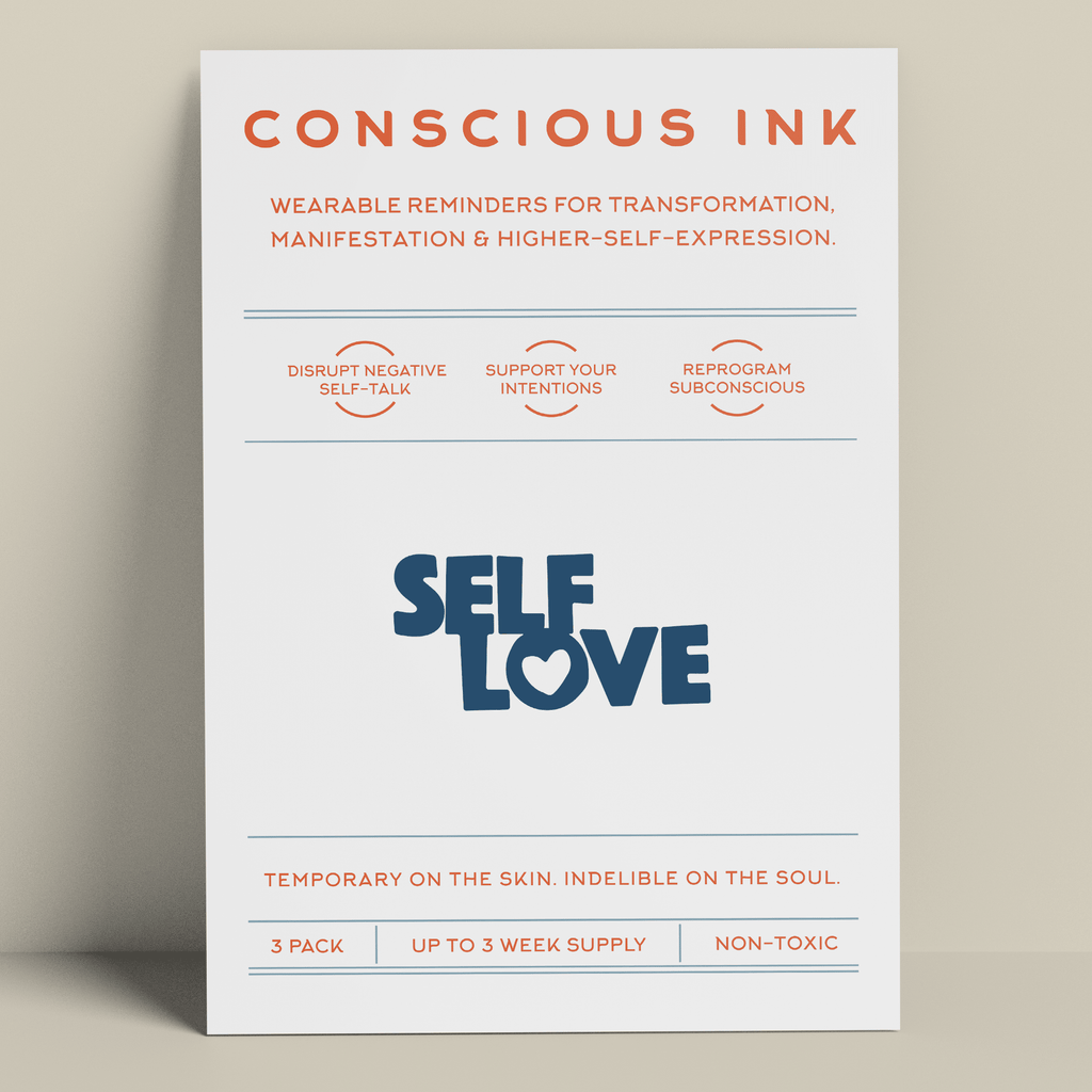 Self Love Manifestation Tattoo Temporary Tattoos Conscious Ink 