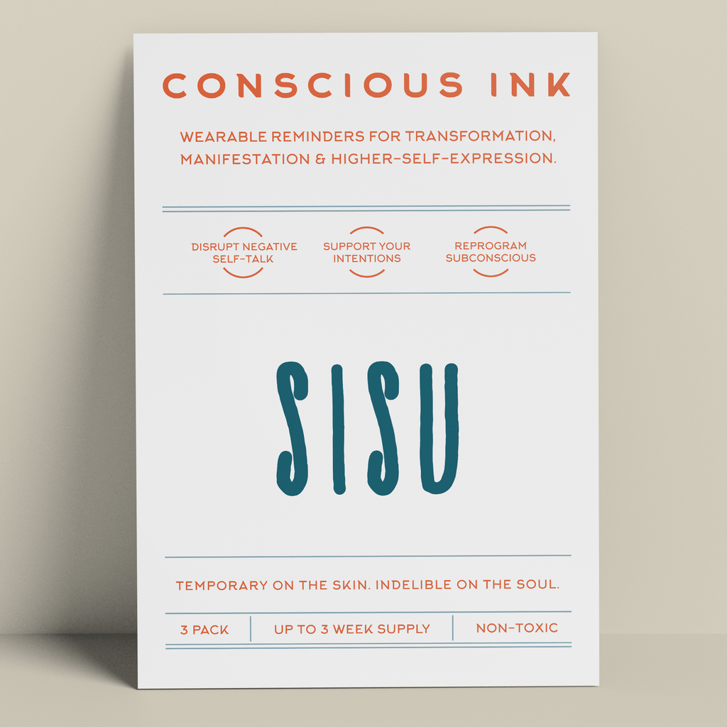 Sisu Manifestation Tattoo Temporary Tattoos Conscious Ink 