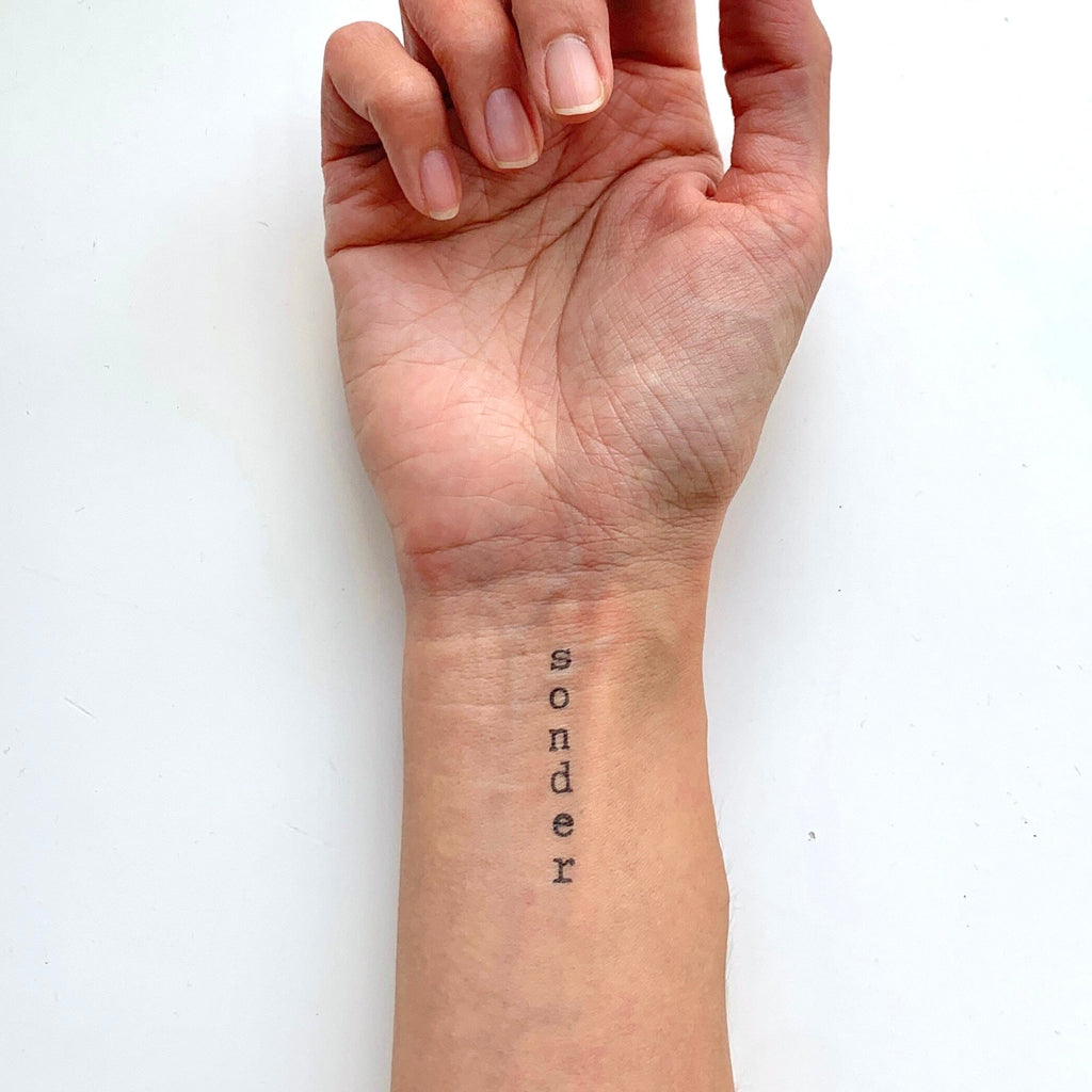 Sonder Manifestation Tattoo Temporary Tattoos Conscious Ink 