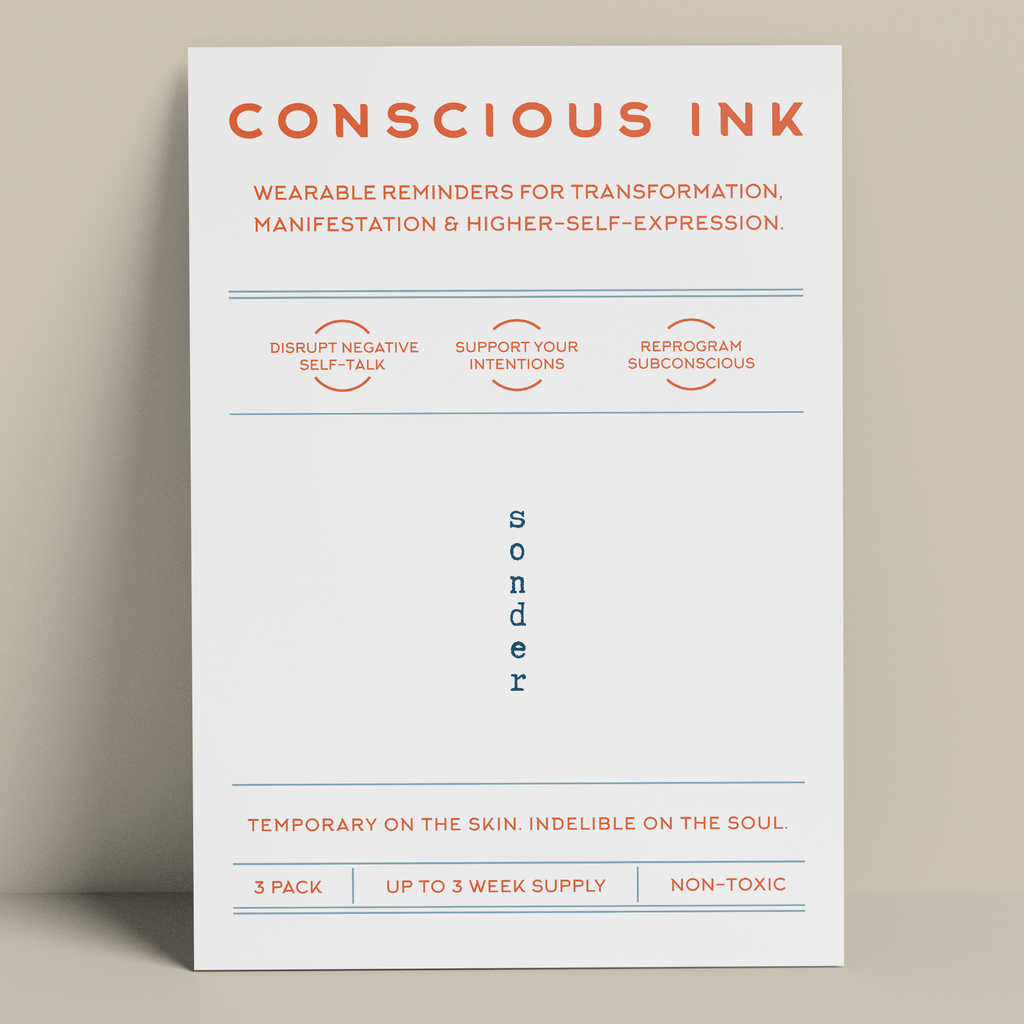 Sonder Manifestation Tattoo Temporary Tattoos Conscious Ink 
