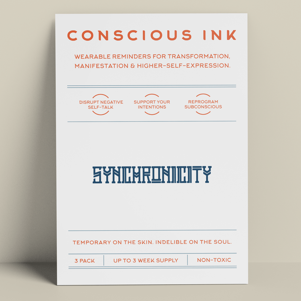 Synchronicity Manifestation Tattoo Temporary Tattoos Conscious Ink 