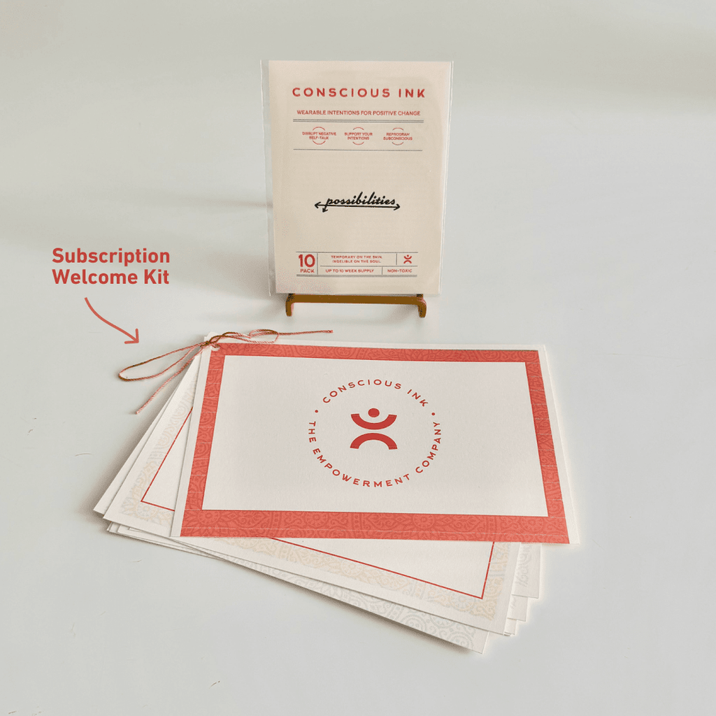 The Conscious Ink Subscription Temporary Tattoos Pack Conscious Ink 