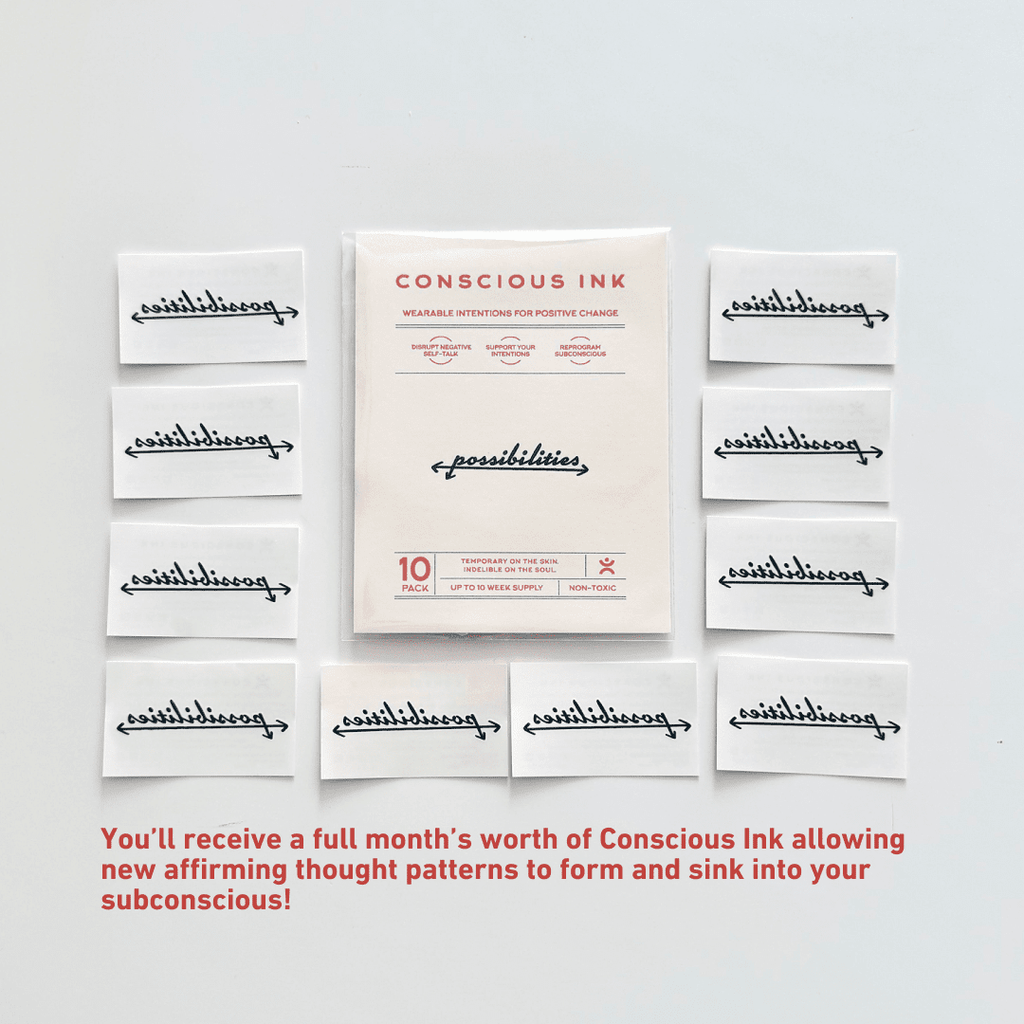 The Conscious Ink Subscription Temporary Tattoos Pack Conscious Ink 