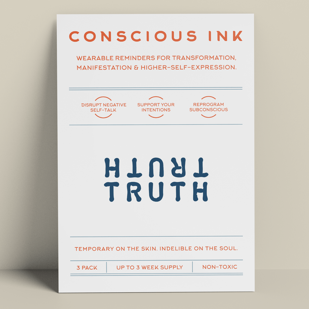 TRUTH TRUTH Manifestation Tattoo Temporary Tattoos Conscious Ink 