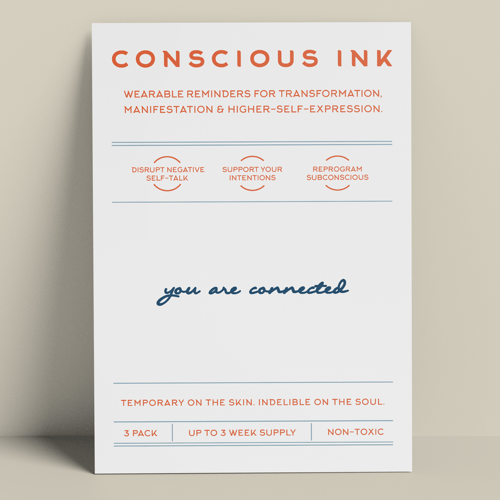You Are Connected Manifestation Tattoo Temporary Tattoos Conscious Ink 