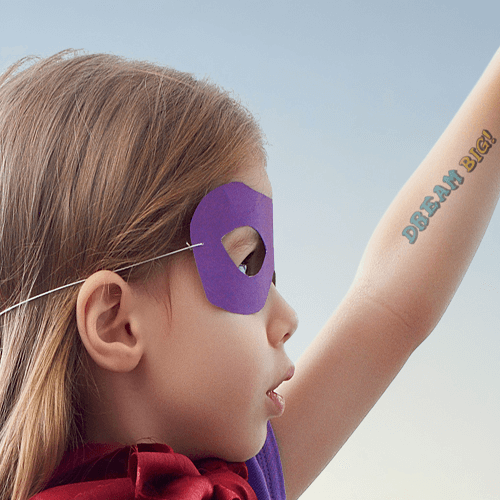 Dream Big! Manifestation Tattoo Temporary Tattoos Conscious Ink