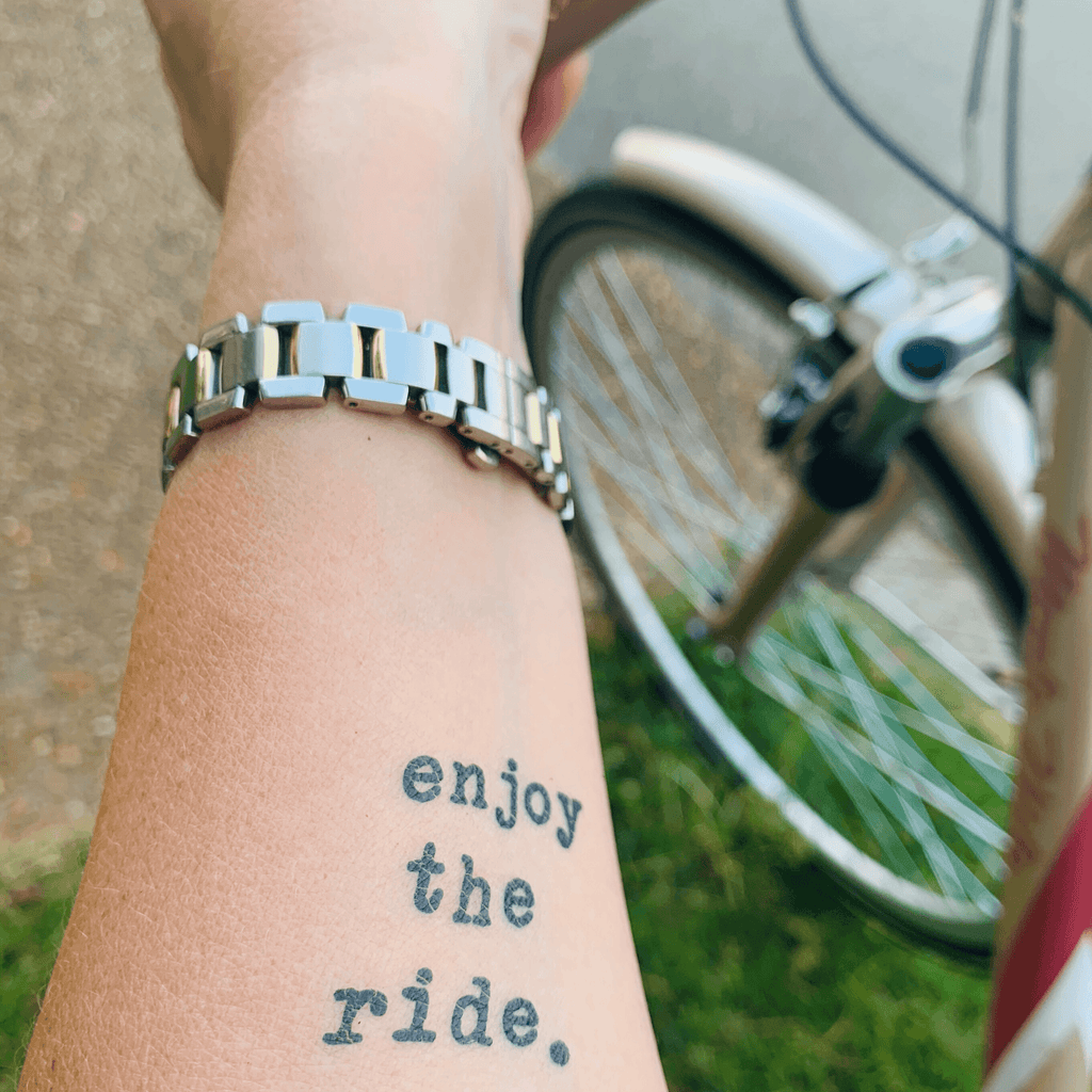 Enjoy The Ride Manifestation Tattoo Temporary Tattoos Conscious Ink
