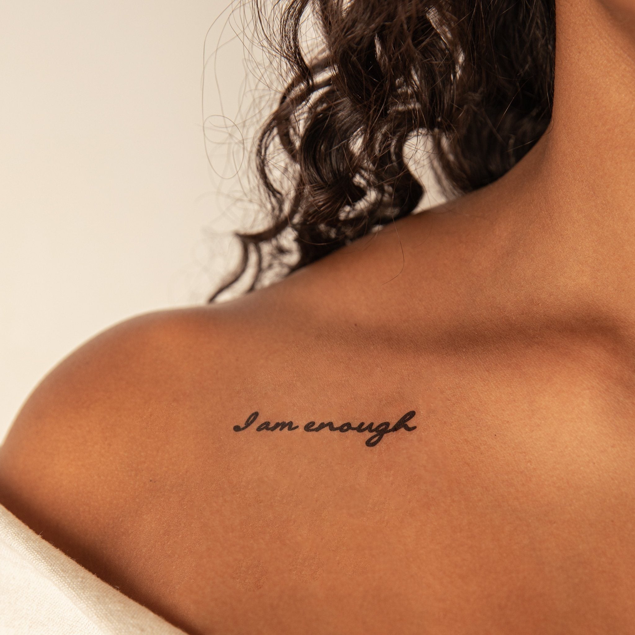 Feminist Power: I Am Enough Tattoo