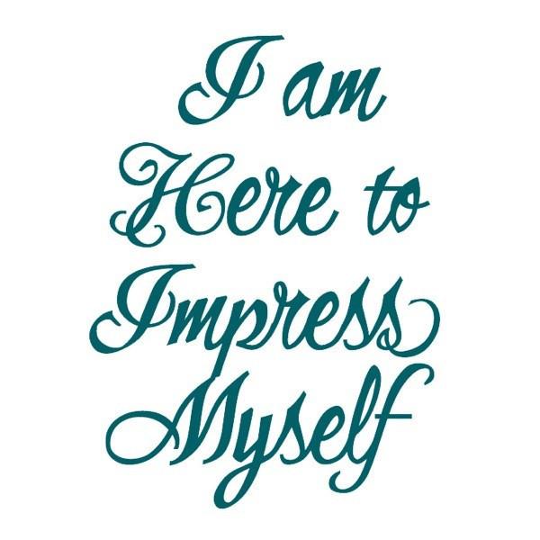 I Am Here To Impress Myself Manifestation Tattoo Temporary Tattoos Conscious Ink