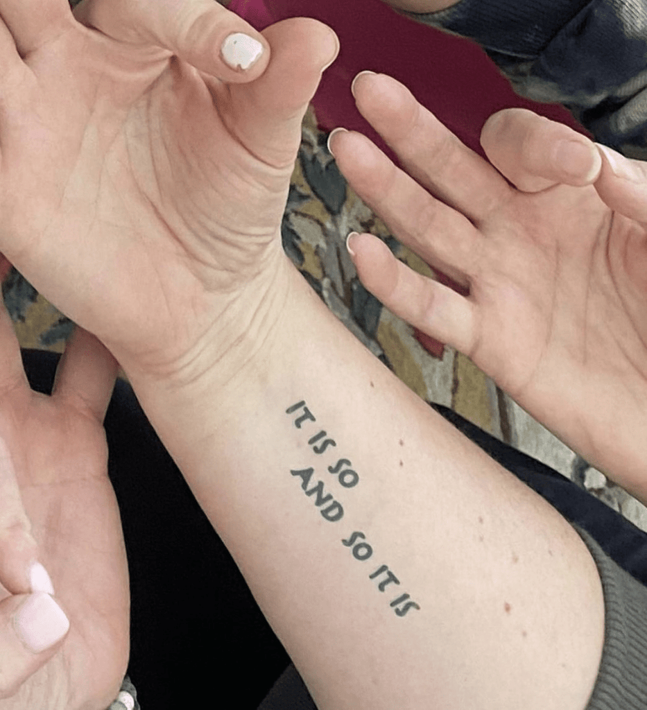 It Is So and So It Is Manifestation Tattoo Temporary Tattoos Conscious Ink